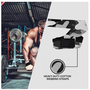 Correas de Muñeca para Levantamiento de Pesas, Personalizadas OEM y ODM, Resistentes, Acolchadas, de Algodón y Neopreno, para Gimnasio, Levantamiento de Pesas y Peso Muerto - Product Image 5