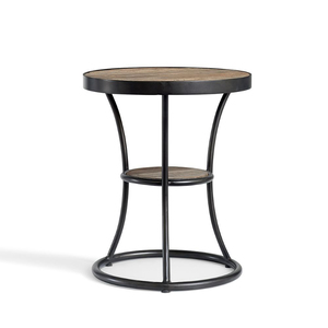 Exclusive Design Metal Coffee <b>Table</b> Acacia Wood <b>Round</b> Top Best Shape <b>Side</b> <b>Table</b> Living Room Accent Furniture End <b>Table</b> - Product Image 2
