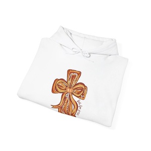 Sudadera con Capucha Unisex Inspirada con Diseño de Cruz, 100% Algodón, Corte Holgado, Ecológica, Regalo Inspirador para Hombres - Product Image 5