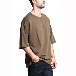 Camisetas Extra Grandes para Hombre, de Algodón Liso, Grueso, Tallas Grandes y Altas, Personalizadas, de Alta Calidad, Precio al por Mayor - Product Image 3