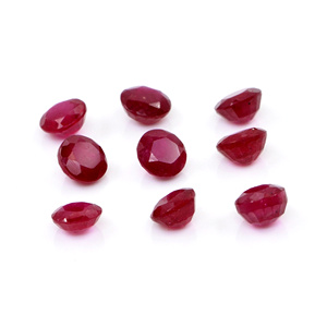 ทับทิมธรรมชาติจากกรุงเทพฯ ทรงกลมขนาด 4 มม. ทับทิมเจียระไนแบบธรรมชาติสำหรับทำเครื่องประดับ พร้อมใช้งาน - Product Image 1