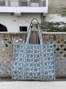 Fashionable Printed Cotton Quilted Shoulder <b>Bag</b> for Ladies Lightweight and Comfortable Carry - Product Image 4