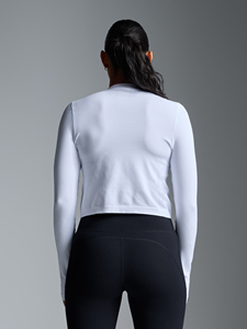 Camiseta de Manga Larga para Mujer, de Algodón Suave y Elástico, Cuello Redondo, Lisa, Informal, Básica - Product Image 2