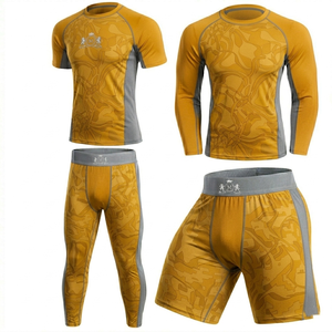 T-shirt de compression à manches longues pour homme, imprimé par sublimation, séchage rapide, haut de sport - Product Image 3