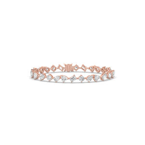 10.30CT Luxeshine Women's Lab Grown Diamond Brilliant Cut 14K <b>Solid</b> <b>Gold</b> Plated Lightweight Bracelet IGI Certified for Party - Product Image 5