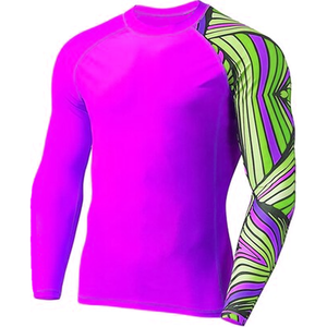 Camiseta de Compresión Transpirable para Entrenamiento de MMA y BJJ con Logotipo Personalizado, Impresión por Transferencia de Calor, Tejido de Secado Rápido, UPF50+, OEM, ODM - Product Image 1