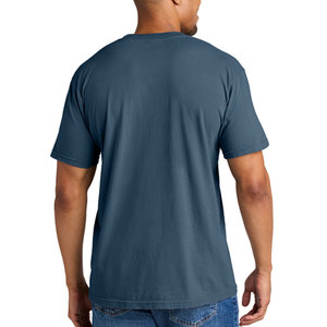 Camiseta Casual de Manga Corta para Hombre de Alta Calidad, Personalizada con Estampado, de Algodón con Cuentas, Marca Privada, Color Sólido, Camisetas de Verano - Product Image 2