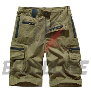 Shorts de mezclilla azul de cintura media, estilo casual lavado, con botones y bolsillos, shorts tipo bermuda de mezclilla para hombre - Product Image 6