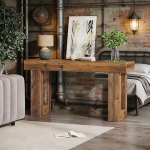 63-Inch Wooden <b>Sofa</b> <b>Table</b> for Entryway Console <b>Tables</b> Product Category - Product Image 1