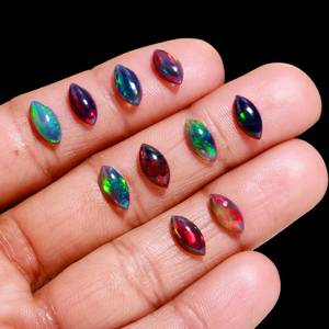 โอปอลไฟสีดำธรรมชาติจากเอธิโอเปียทรงรีขายดีที่สุด - Product Image 4