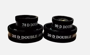 Ensemble de lentilles asphériques doubles 20D 28D 78D 90D, lot de 4, instrument chirurgical de classe I, certifié CE, fonctionnement manuel. - Product Image 2