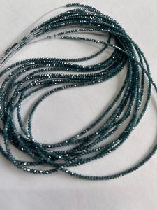 Cuentas Facetadas de Diamante Azul Natural, Certificadas por IGI, para la Elaboración de Joyas - Product Image 4