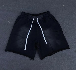 2026 Factory Manufacture High Quality Screen Print Vintage Cotton Custom Manufacturer French Terry Sweat Men Acid Wash Shorts - Product Image 2