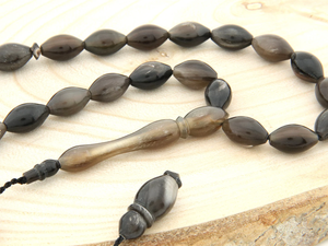 Tasbih de Cuerno Hecho a Mano, 33 Cuentas, Cuentas de Oración de Cuerno de Búfalo Natural - Product Image 4