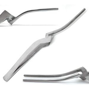 Pinzas Articuladas de Acero Inoxidable de 6 Pulgadas, Curvas, para Cirugía Dental, Instrumentos Quirúrgicos Dentales - Product Image 1