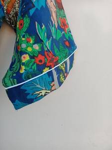 Bata Kimono con Estampado de Dibujos Animados para Mujer, de Algodón Suave y Transpirable, Camisón de Verano Hecho a Mano, ODM, Cuello en V, Cintura Elástica, Largo hasta la Rodilla - Product Image 3
