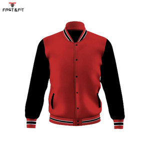 High Quality Unisex Varsity Letterman <b>Jacket</b> with Custom Logo Embroidery Front Canvas <b>Patchwork</b> Windproof Breathable Streetwear - Product Image 6