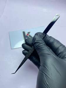 Pinza de Cejas de Calidad Premium, Acero Inoxidable Antimagnético, Punta Suave de 10 mm, Herramienta de Precisión para Extensión de Pestañas, para Uso en Salón - Product Image 4