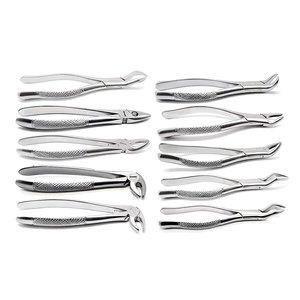 Ensemble de forceps d'extraction dentaire professionnels en acier inoxydable, outils chirurgicaux pour l'extraction des dents, soins bucco-dentaires, clinique - Product Image 5