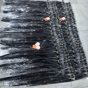 Cabello humano vietnamita Remy sin procesar, extensiones de cabello de trama Natural sin químicos, paquete recto de hueso para hacer peluca - Product Image 6