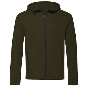 Sweat-shirt à capuche zippé personnalisé pour homme en molleton de coton, vêtement d'extérieur décontracté - Product Image 6
