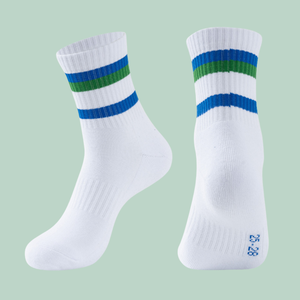 Wholesale Badminton Table Tennis Tennis Sports <b>Socks</b> <b>Men</b> Women Children Thick Knitted Rainbow Striped Towel <b>Socks</b> - Product Image 2