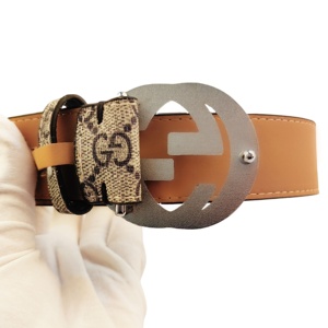 Cinturón Formal de Cuero Genuino, Color Negro Sólido, Hebilla Rectangular con Cierre Automático Plateado, Duradero, para Hombre - Product Image 6