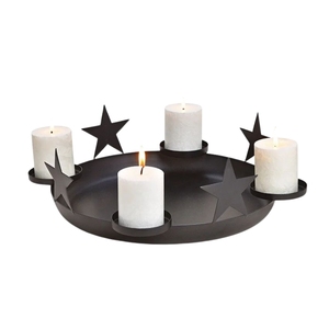 Porte-bougie en fer tendance avec finition dorée pour l'éclairage, la décoration intérieure, la décoration de chambre et les cadeaux - Product Image 3