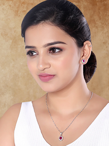 Conjunto de Collar y Pendientes de Moda con Baño de Plata y Circonitas Cúbicas en Forma de Lágrima, Estilo Diamante Americano, para Mujer, Joyería de Compromiso y Novia - Product Image 2