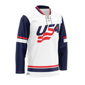 Uniformes de hockey personalizados OEM con sublimación, tela twill y malla transpirable para equipos profesionales - Product Image 2