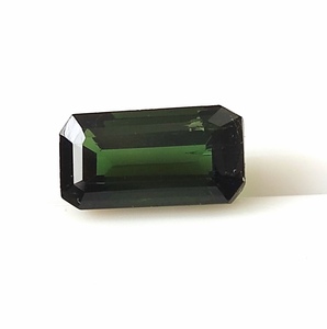 Turmalina verde natural de 2.60 quilates, corte esmeralda sin tratar, tamaño de anillo, turmalina facetada, piedra preciosa suelta de 5.6X10.8 mm para joyería - Product Image 2