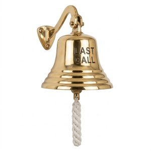 Cloche murale métallique personnalisée Daystar Trade, thème 'Dernier appel', décorations rustiques scènes et paysages naturels, pour entrée, suspendue, emballage monobloc - Product Image 2