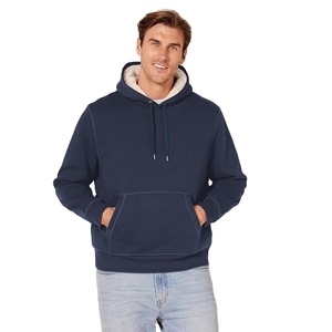 Pull à capuche décontracté pour homme, style pull, en tissu tricoté polyester/coton, grande taille, coupe régulière, collection hiver du fabricant - Product Image 1
