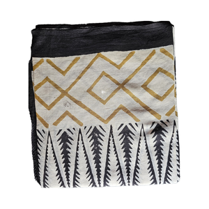 Pareo de Playa con Estampado a Mano, Ligero, Ropa de Verano India, Estampado de Algodón, Estilo Boho, Sarong Natural con Estampado a Bloque para Fiesta - Product Image 1