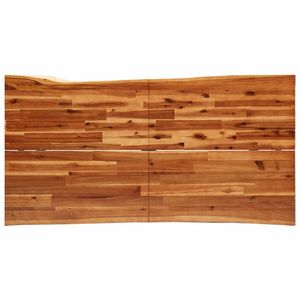 Tavolo da pranzo con bordo vivo in legno massello di Acacia 63 \ "x31.5 \" x29.5 \" - Product Image 6