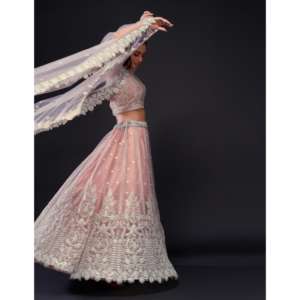 Conjuntos elegantes de ropa de fiesta de diseñador para mujer Lehenga Choli con Dori & Sequence Work - Product Image 4