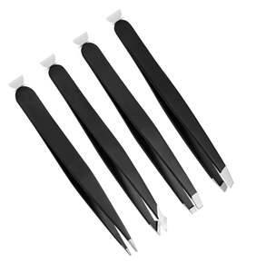 แหนบคิ้วคุณภาพสูง สีสันสวยงาม อุปกรณ์แต่งหน้า กำจัดขน แหนบคิ้วปลายเฉียง สแตนเลส - Product Image 1