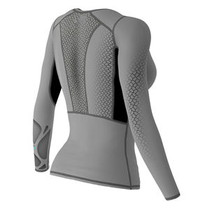 Camiseta Deportiva de Compresión de Manga Larga de Secado Rápido para Mujer, de Alta Calidad, en Colores Sólidos, para Yoga y Running - Product Image 5