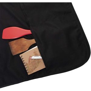 2025 chaleco Zapatero Unisex estampado personalizado cocina Chef delantal lienzo uniforme de trabajo 2 bolsillos negro arte pintura aseo Bata - Product Image 4