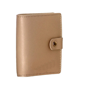 Portefeuille fin avec fentes pour cartes, poche à monnaie zippée, grande capacité, support pour téléphone, en coton, blocage RFID, usage quotidien, en cuir véritable - Product Image 6