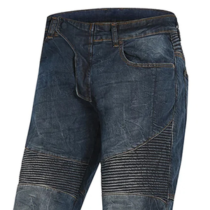 TITAN TREAD WEAR Jeans de Mezclilla para Hombre, Ecológicos, de Cintura Alta, Estilo Motero, Corte Recto, Lavado a la Piedra, Algodón y Lona, Peso Medio - Product Image 4