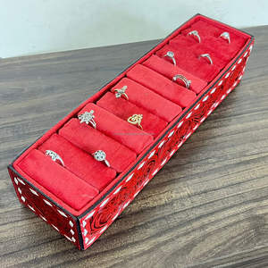 เคสกล่องเก็บเครื่องประดับสำหรับผู้หญิงต่างหูหนังแบบถืออุปกรณ์จัดระเบียบต่างหูแบบตั้งโชว์หมุดหู - Product Image 6