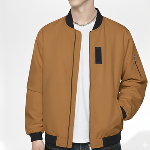 Chaqueta Personalizada Heritage Fit - Chaqueta Bomber de Algodón Personalizada para Hombre - Cortavientos Ligero con Cremallera Completa - Product Image 1