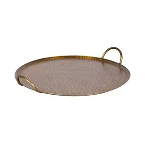 Bandeja de Metal para Mesa de Comedor, Bandeja de Acero Inoxidable para Servir Postres, Plato para Exhibir Dulces, para Uso en Mesa - Product Image 4