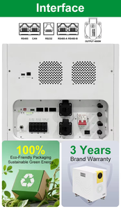 Onduleur solaire haute efficacité 12 kW, batterie 32 kWh, onde sinusoïdale pure, DC-AC, hors réseau, MPPT, pour appareils domestiques - Product Image 4