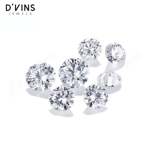 เพชรเม็ดเดี่ยวทรงกลมเจียระไนแบบบริลเลียนท์จาก D'VINS JEWELS ขนาด 0.3 กะรัต 0.5 กะรัต 0.8 กะรัต 1 กะรัต สี E สำหรับทำเครื่องประดับ - Product Image 1
