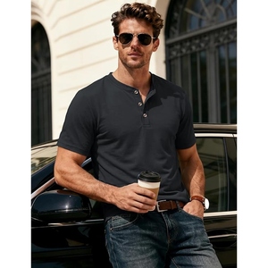 T-shirt blanc personnalisé à col en V pour homme, coton premium, vêtements décontractés tendance, fournisseur de vêtements en gros OEM ODM, col en V premium pour homme - Product Image 4
