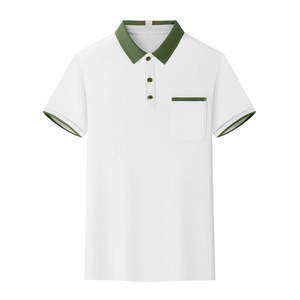 Polo blanc moderne pour homme, léger, respirant, en coton, décontracté, avec logo personnalisé, commandes en gros OEM - Product Image 1