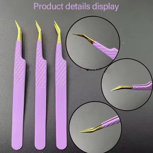 ชุดคีมหนีบขนตา90องศาทำจากสเตนเลสสตีลแบบญี่ปุ่นกันไฟฟ้าสถิตย์ - Product Image 4