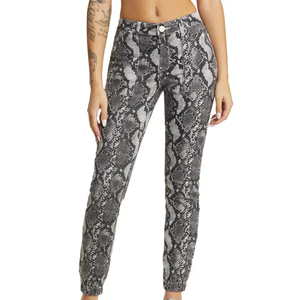 Breathable Purple Solid Color Slim Fit <b>Shine</b> <b>Leggings</b> Shiny Snakeskin Elastic <b>High</b> Waist Active Wear Fashion Gym <b>Leggings</b> Pants - Product Image 3